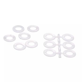 Häkelringe rund, 39mm, weiß